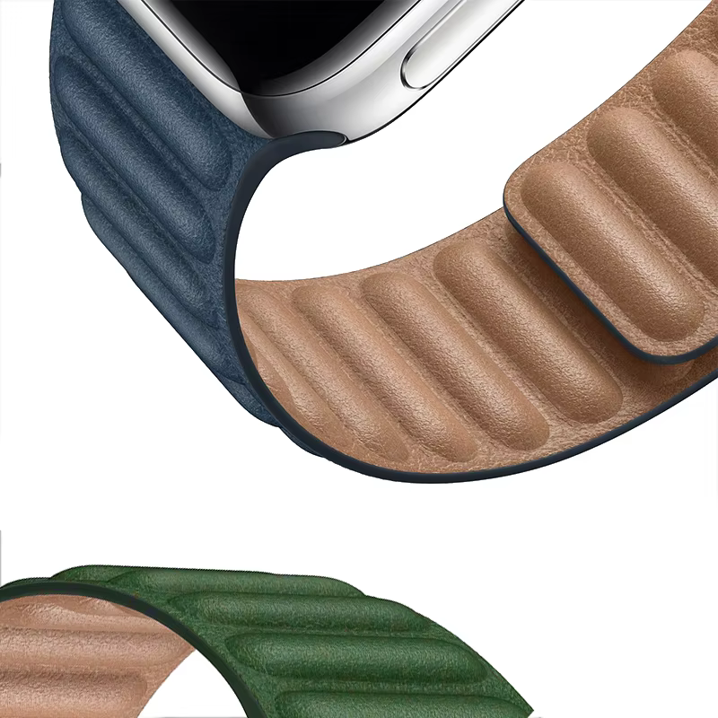 Lien en cuir pour Apple watch 7 bandes 40mm 44mm 42mm 38mm