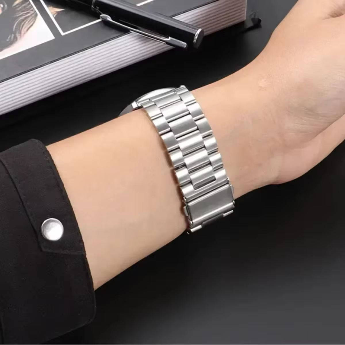 Bracelet métallique en acier inoxydable