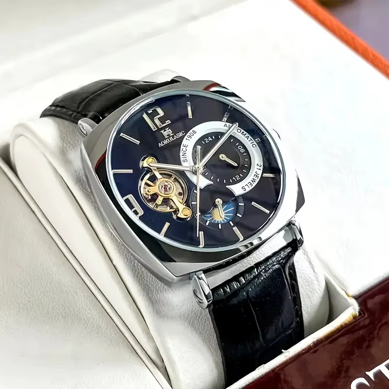 Montre mécanique vintage élégante pour homme