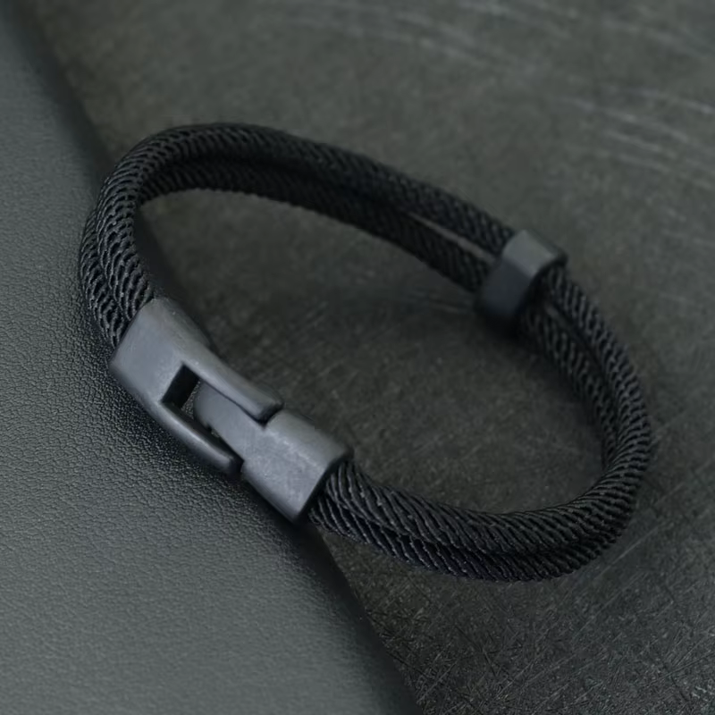 Nouvelle mode hommes Bracelet fil Double couche détachable correspondant empilable Braslet loisirs accessoires Hombre Erkek Bileklik