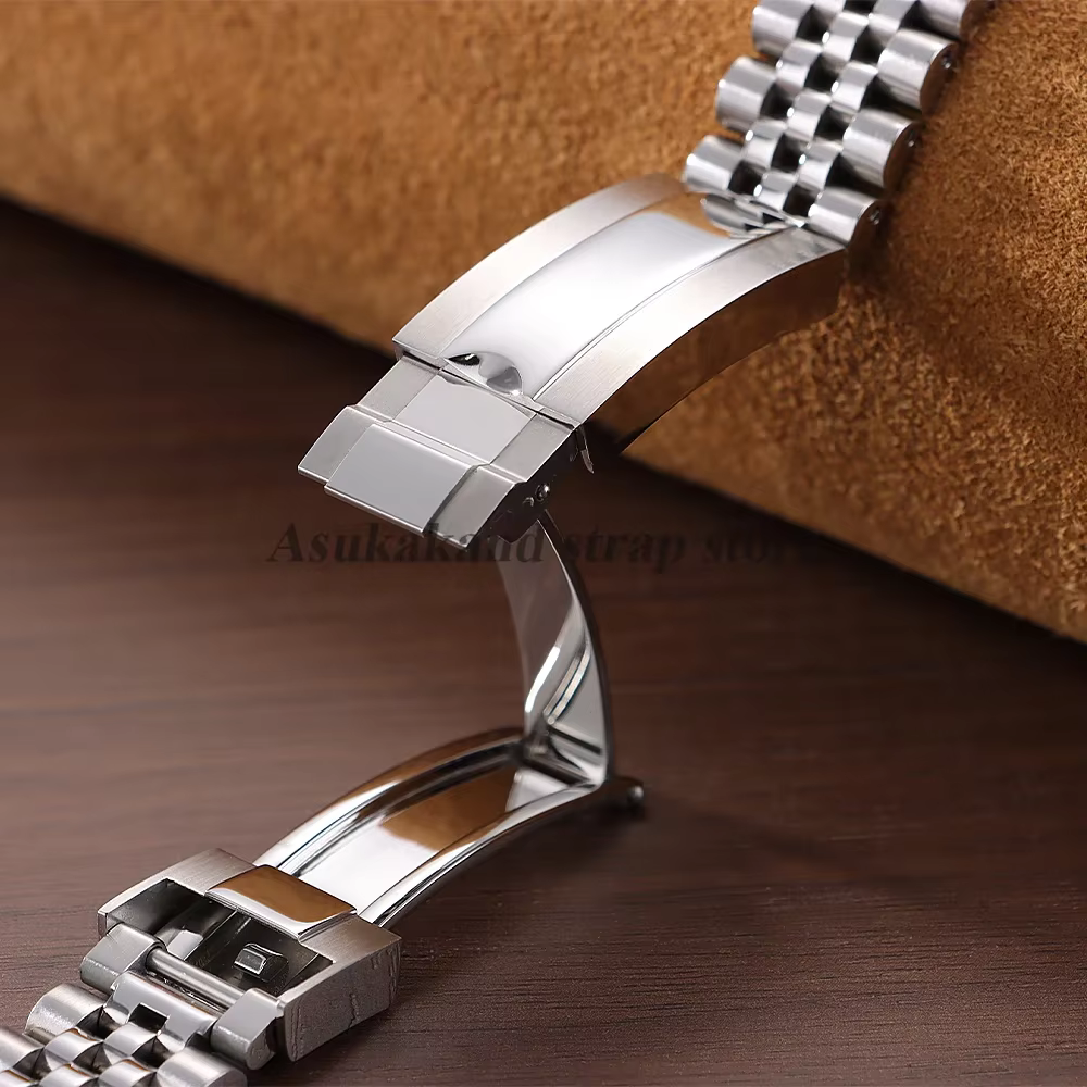 Bracelet de montre à extrémité incurvée de luxe pour Rolex DATEJUST, accessoires de Bracelet en acier inoxydable 20mm 21mm 22mm pour ceinture de montre en métal jubilé