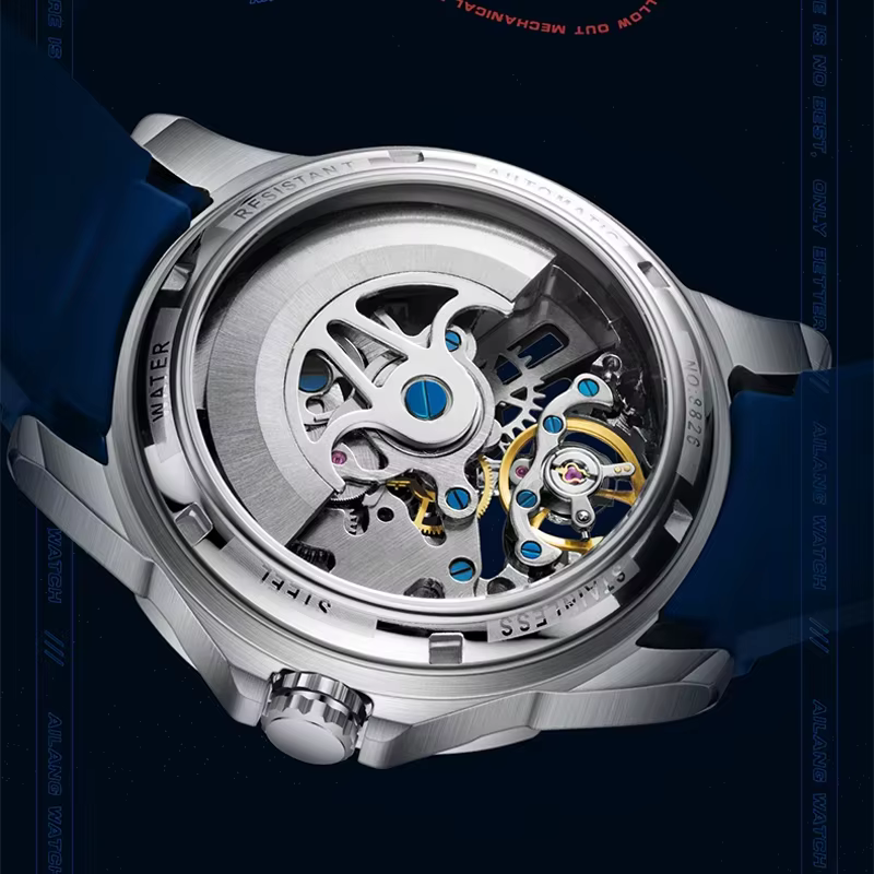 Montre en verre incurvé durable 8206 AILANG