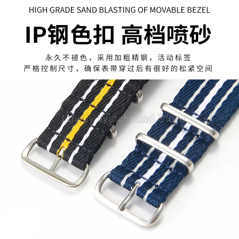 Pour SWATCH × BLANCPAIN bracelet de montre en Nylon boucle à aiguille 20 22mm résistant aux rayures facile à essuyer propre idéal pour les randonnées en plein air