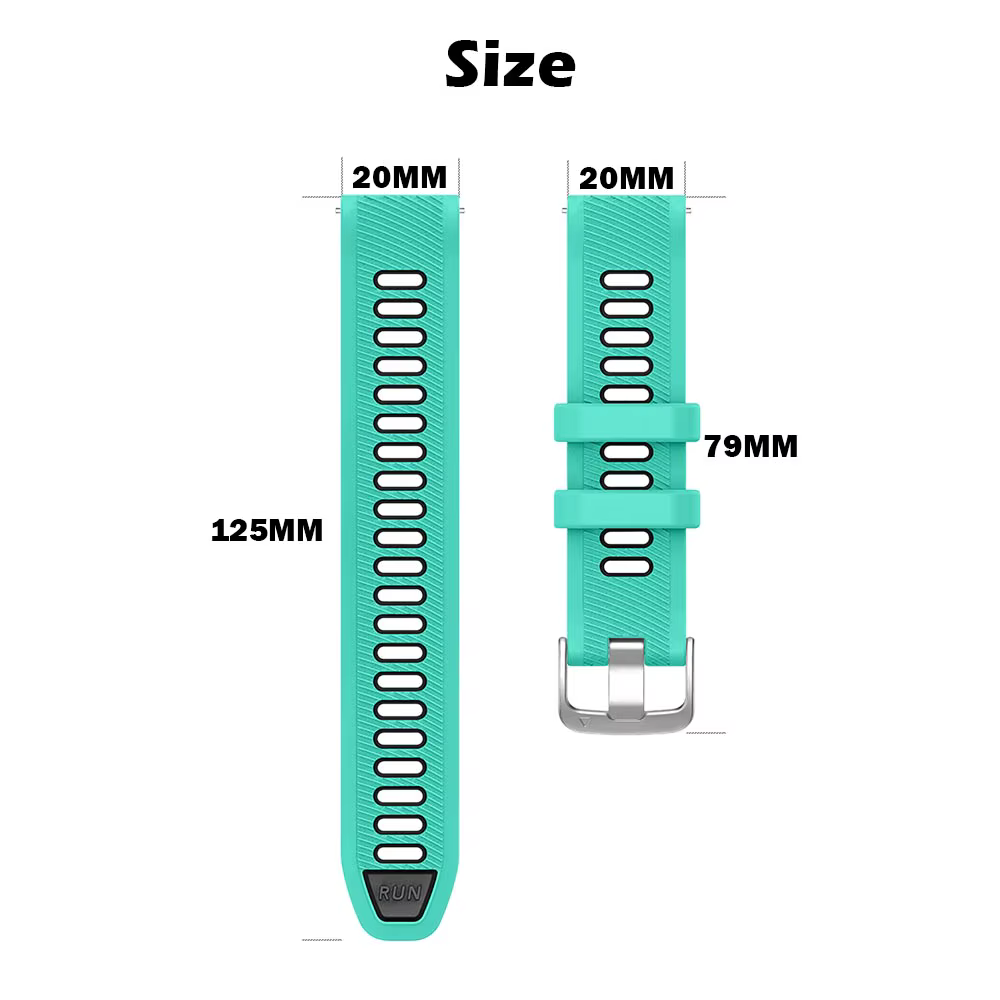 Bracelet de remplacement 1:1 pour Garmin Forerunner 170 158 55 245 645