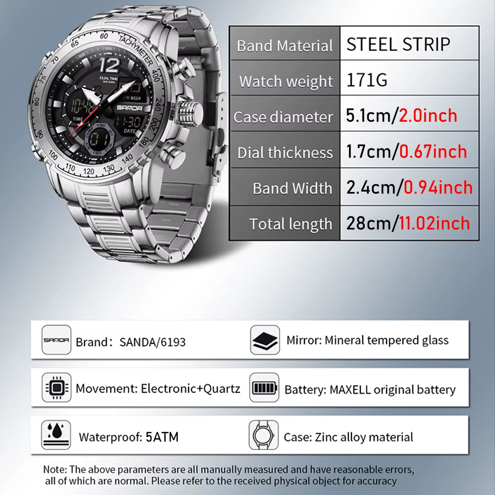 Montres pour hommes SANDA