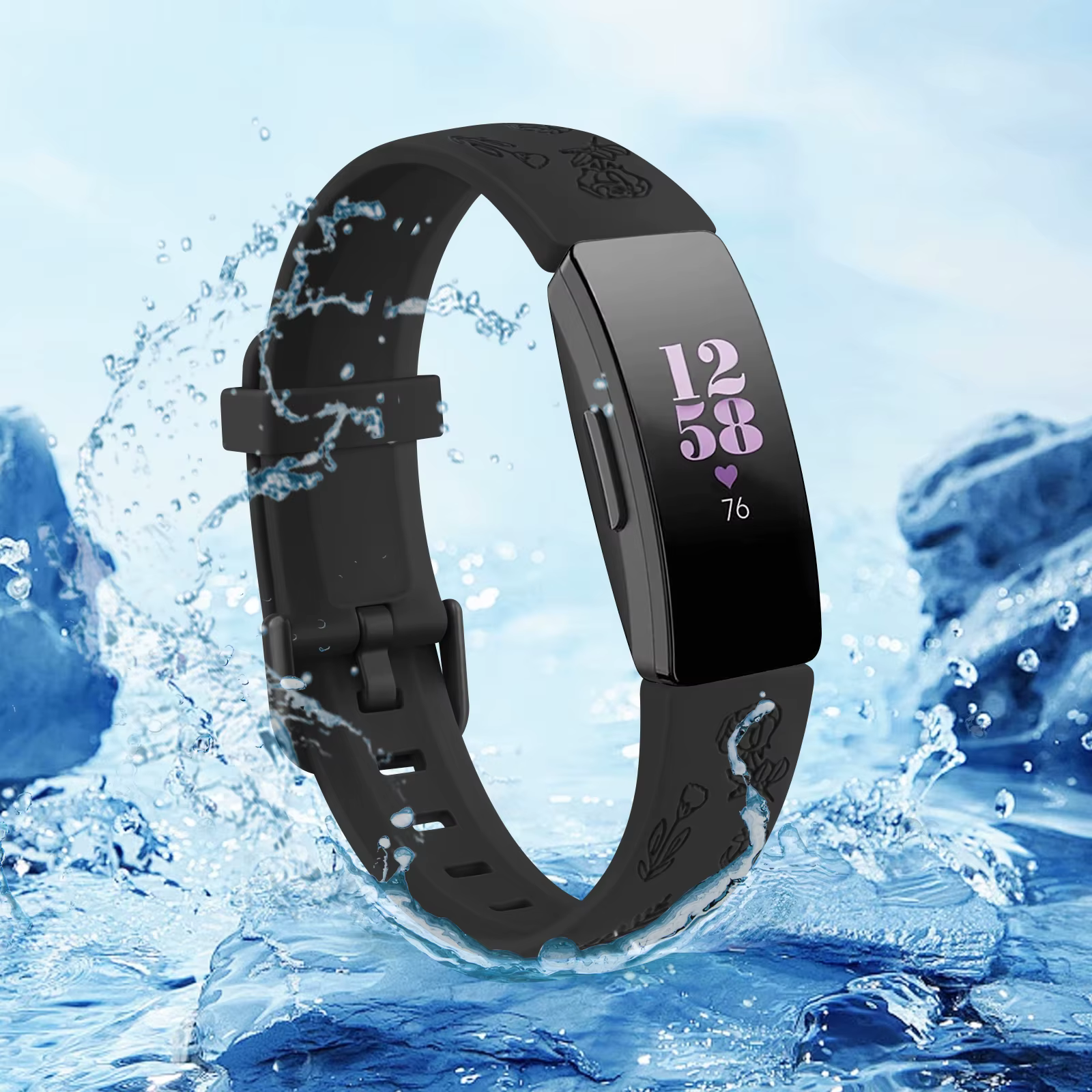 Bracelet gravé en TPU pour Fitbit Inspire 1 2 3, Bracelet de Sport réglable pour Fitbit Inspire Hr, remplacement du bracelet de montre