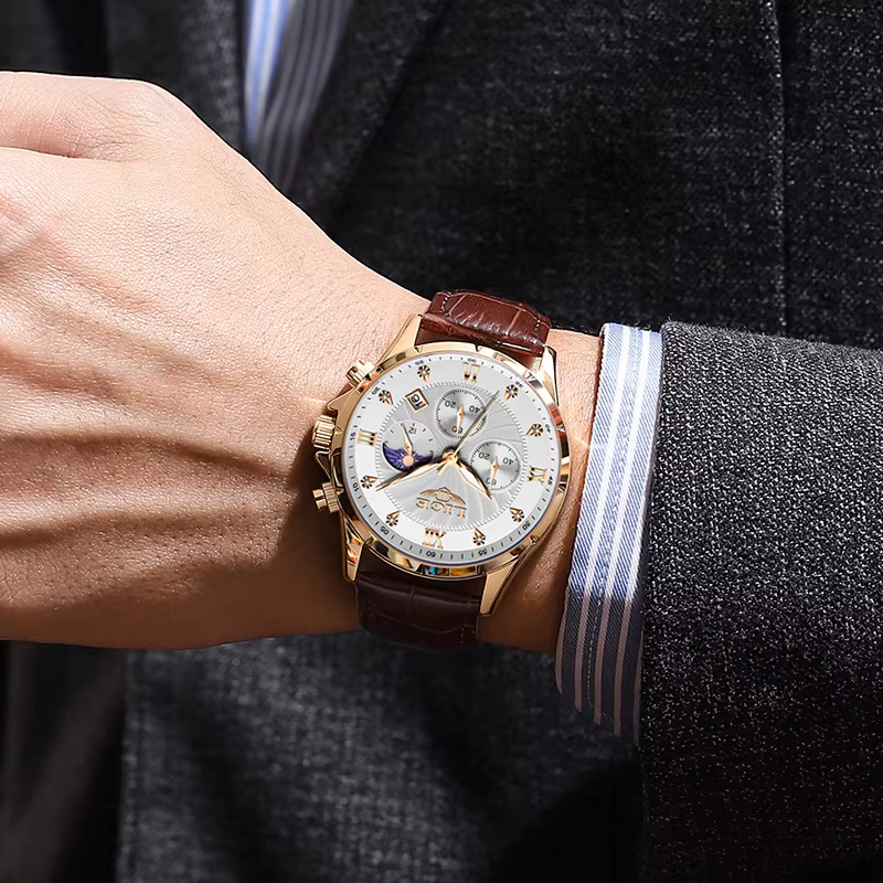 LIGE décontracté hommes montres homme d'affaires montre de luxe lumineux chronographe Date étanche montre-bracelet
