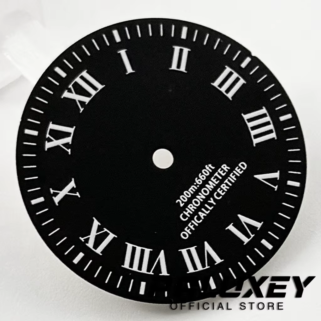 Cadran de montre vintage romain noir