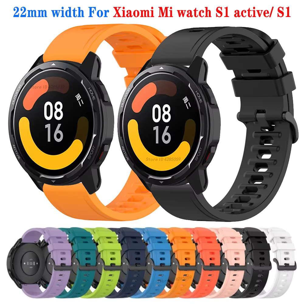 Bracelet de sport en silicone pour montre connectée Xiaomi Watch S1 Active
