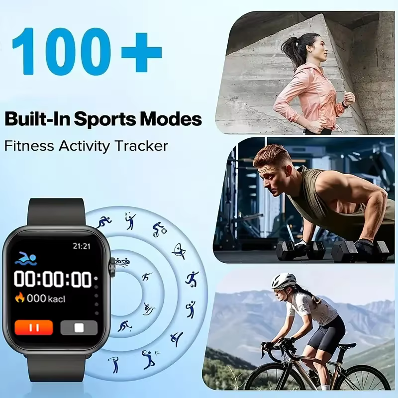 Montre connectée de sport pour hommes et femmes