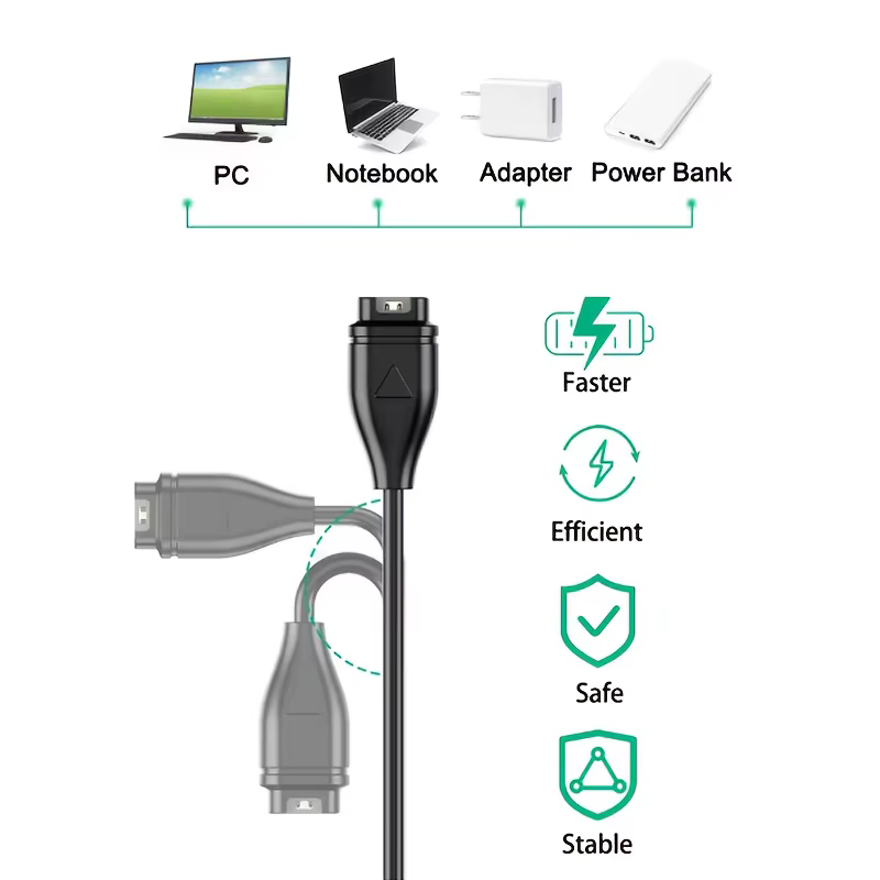 Chargeur USB C pour montre Garmin