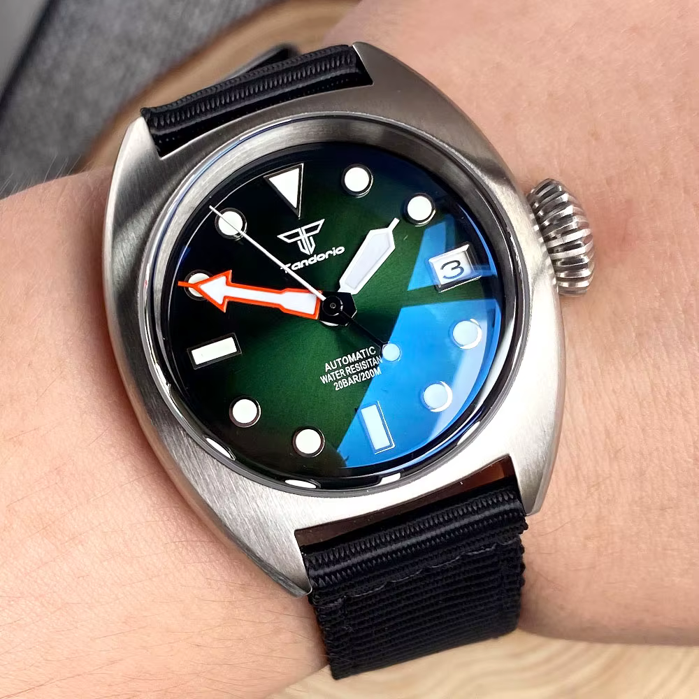 Montre mécanique de plongée militaire pour hommes