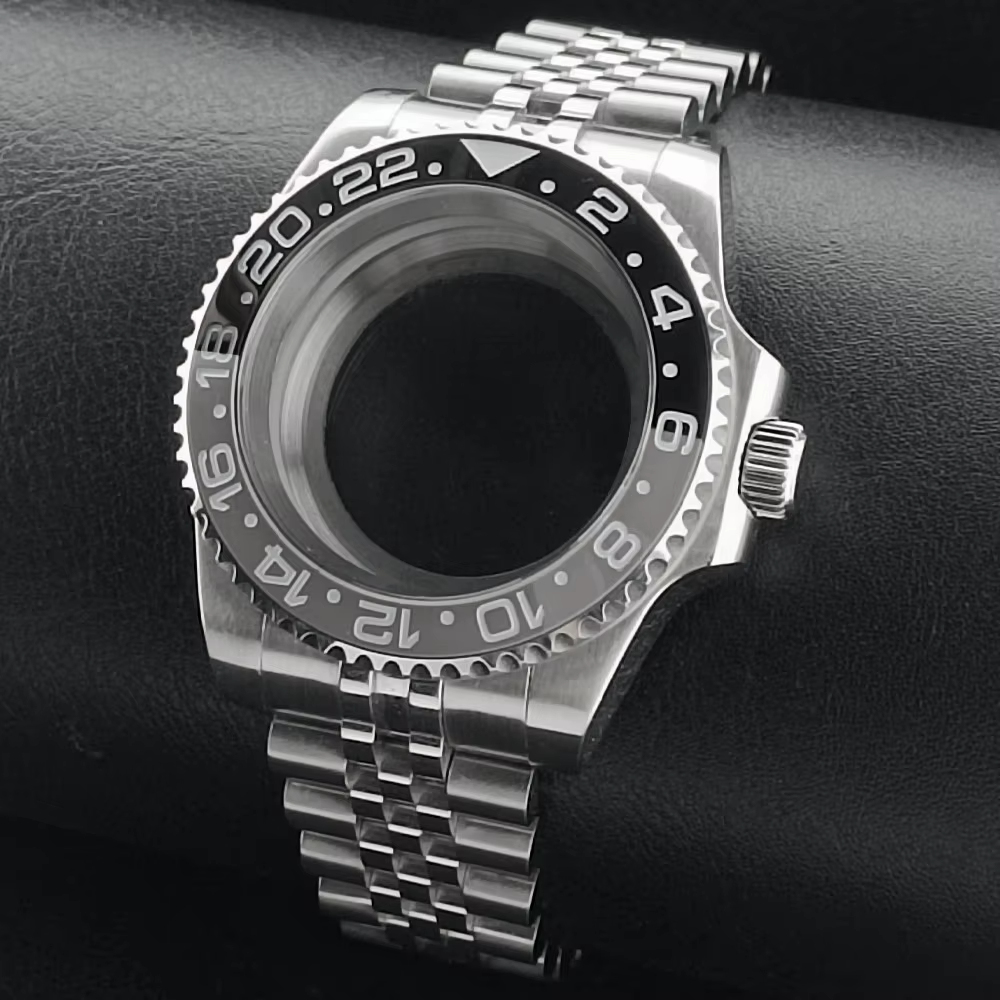 Boîtier de montre Gstuff 40MM Verre saphir à rotation bidirectionnelle adapté au mouvement NH-34