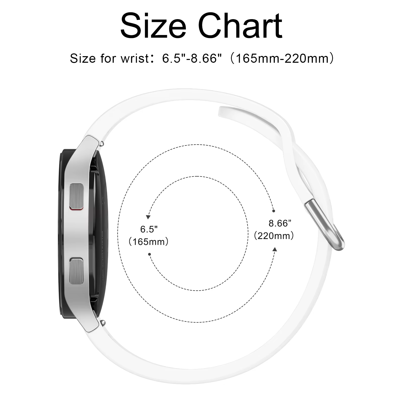Coque en TPU + bracelet en Silicone pour Samsung Galaxy Watch 4 5 6 7 40mm 44mm