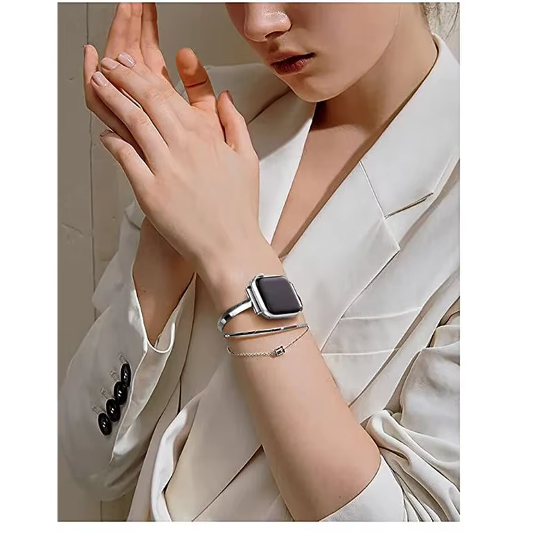 Bracelet de montre de luxe pour Apple Watch série 8 7 41 45mm 6 Se 5 4 femmes