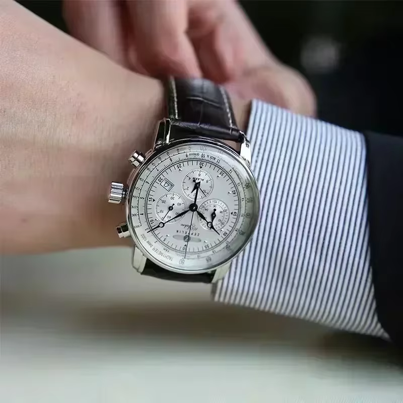 Nouvelle Montre Classique Rétro Zeppelin 2026 – Chronographe Multifonction Tendance pour Homme