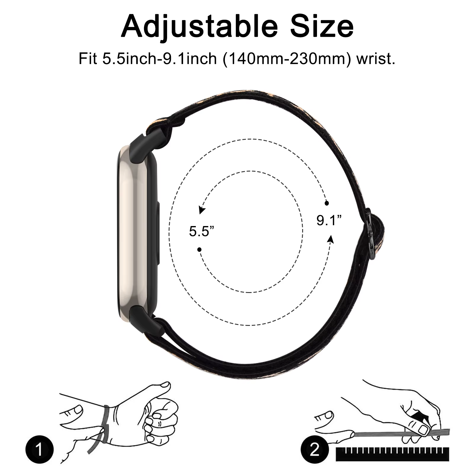 Bracelet à boucle en Nylon pour Xiaomi Smart Band 9 8