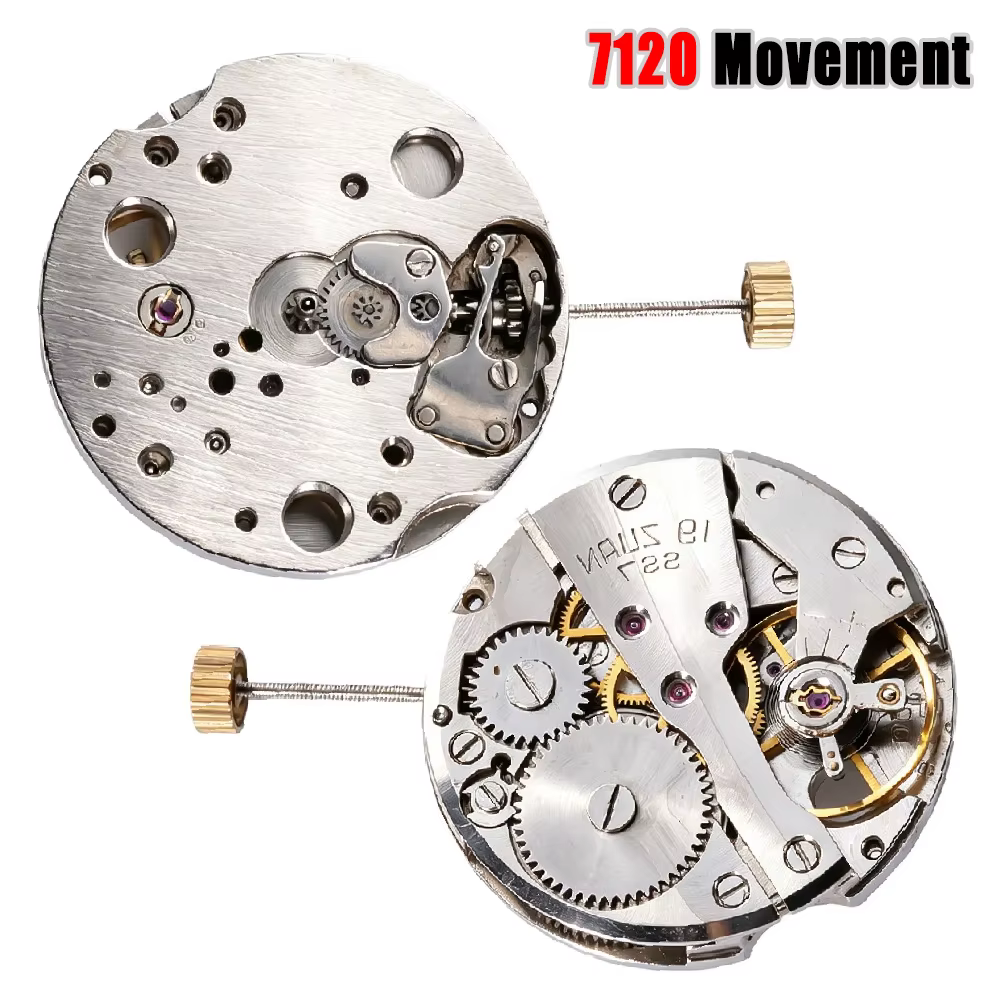 Pièces de rechange pour mouvement de montre Shanghai 7120