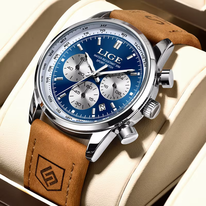 Montre-bracelet chronographe Shoous étanche pour homme