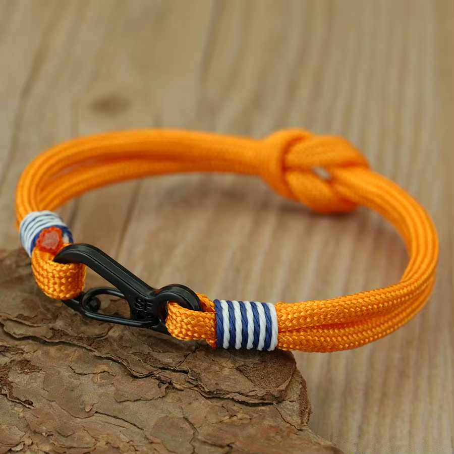 Nouveaux bracelets en corde tressée pour hommes