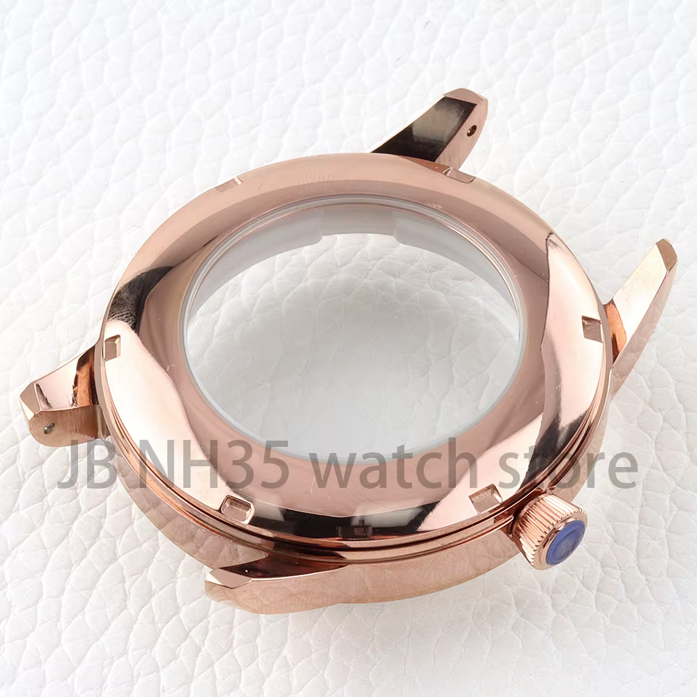 Boîtier de montre NH35 argent/or Rose 40mm