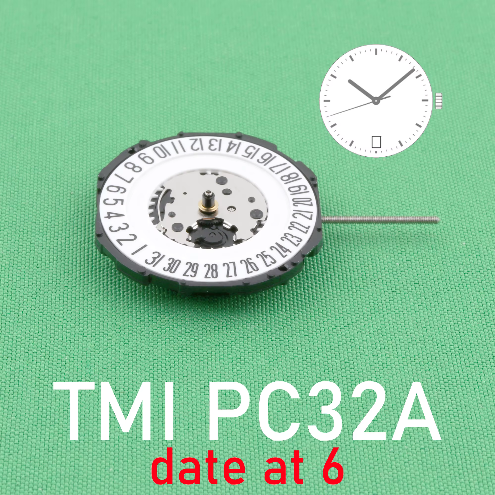 Mouvement de montre à quartz SeATM PC32