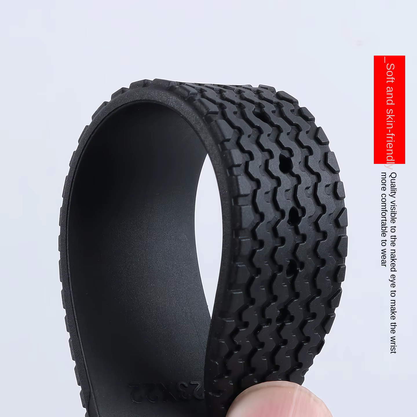 21mm 23mm pour Chopard MILLE MIGLIA 168619 modèle de bande de roulement de pneu de course bracelet de montre en caoutchouc fluoré bracelet de Style de course
