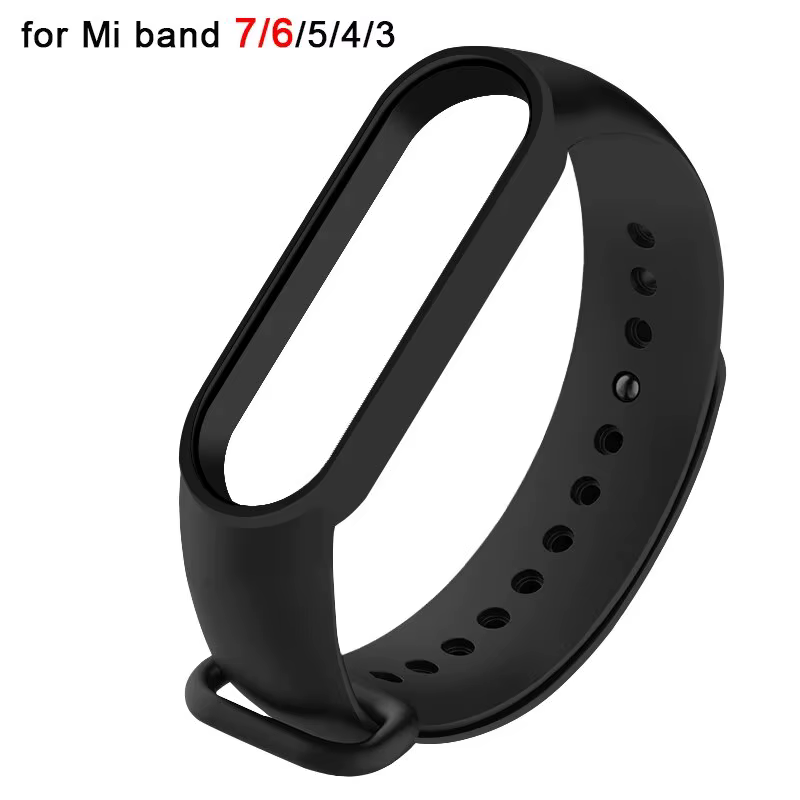 Bracelets de montre pour Xiaomi Mi Band 7 6 5 4 3 Bracelet poignet en Silicone pour Miband 5 6 NFC