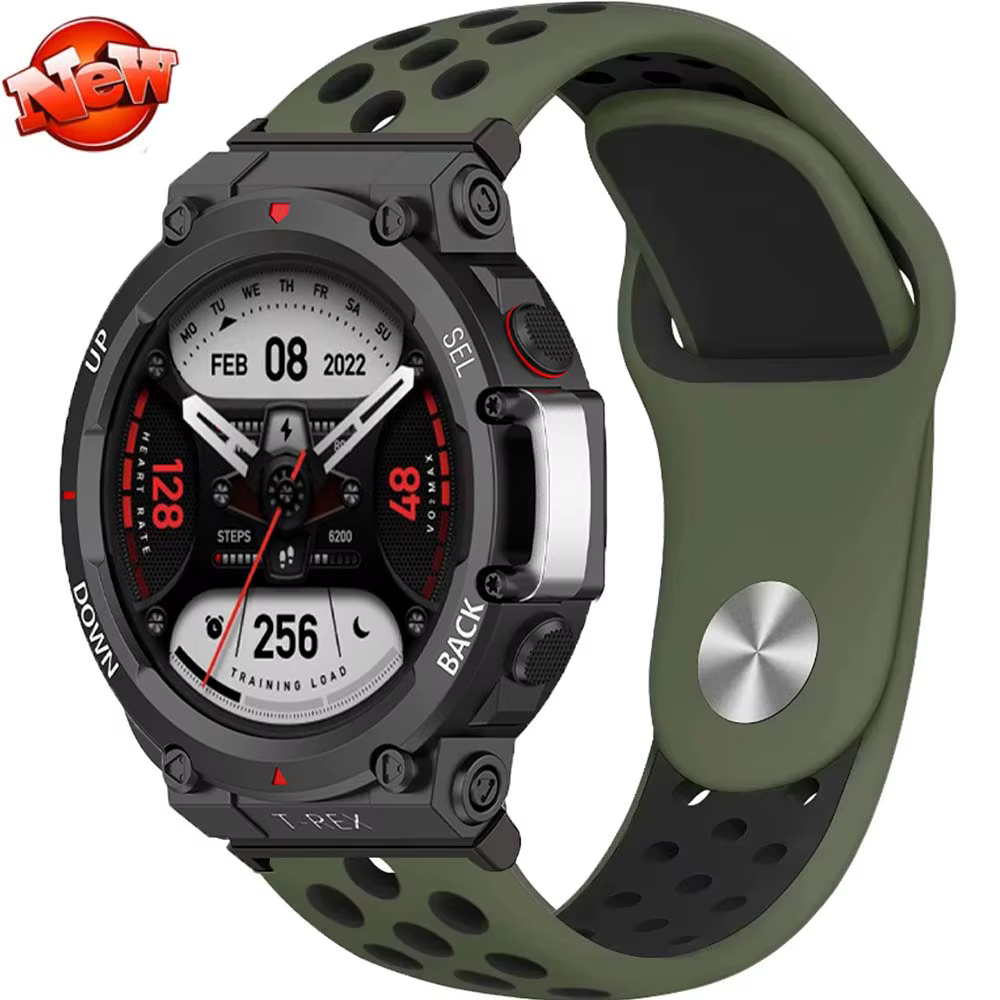 Bracelet en Silicone respirant pour Huami Amazfit t-rex 2
