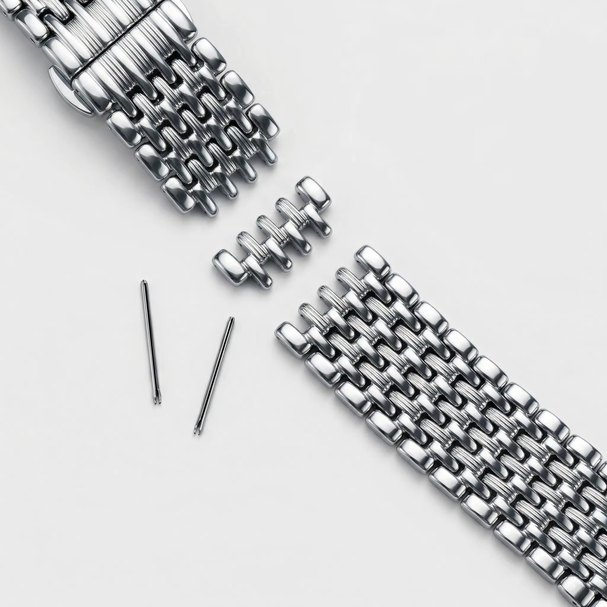 Bracelet de montre en acier inoxydable pour hommes et femmes