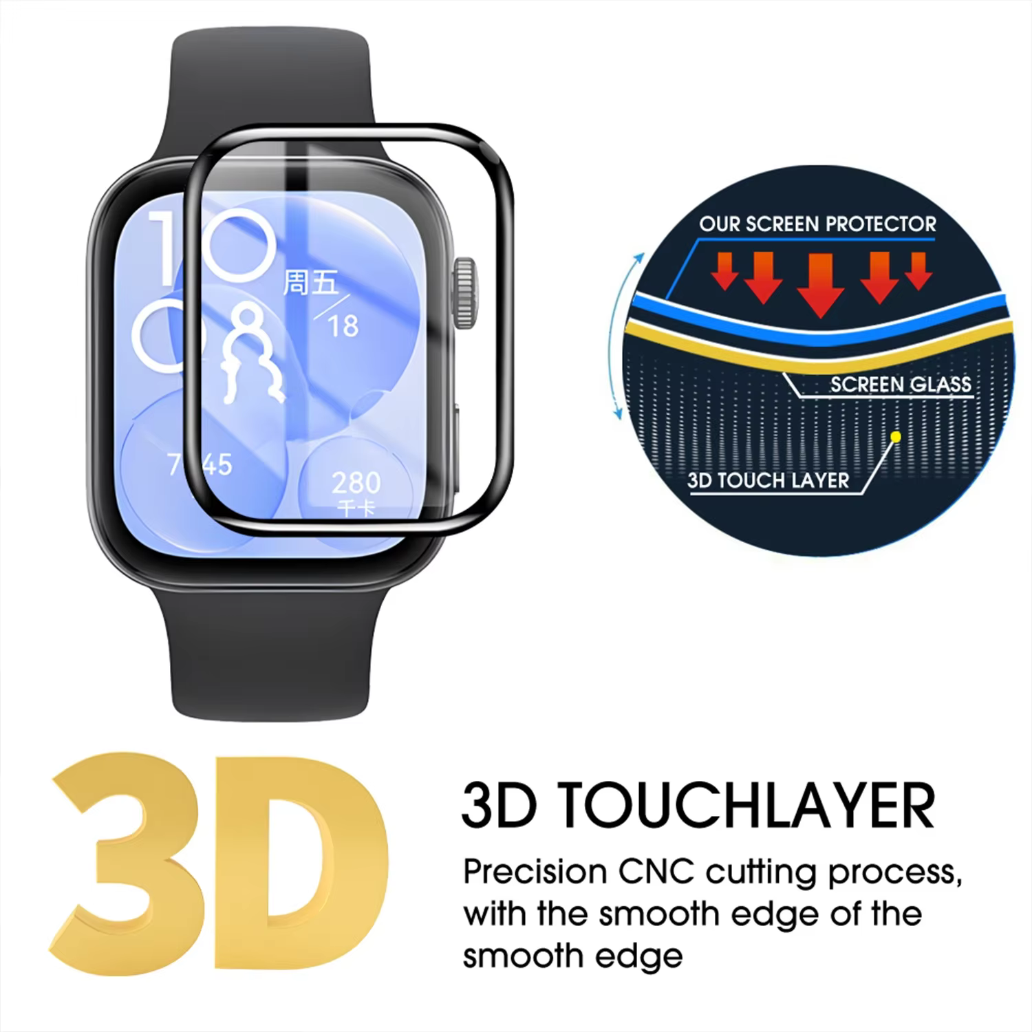 Films de montre flexibles pour Huawei Watch Fit 4 Pro