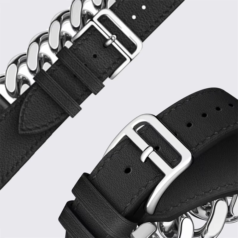 Bracelet en cuir véritable pour Apple Watch Ultra 2