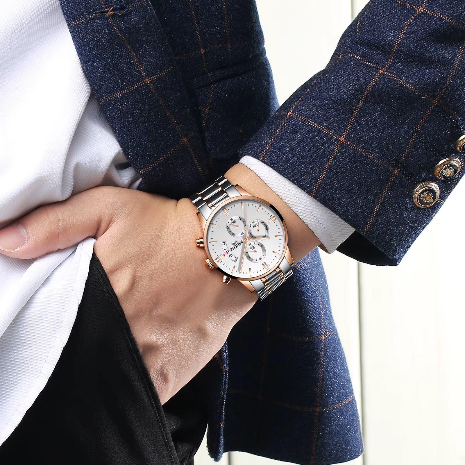 NIBOSI montres de luxe haut de gamme montres pour hommes Relogio Masculino