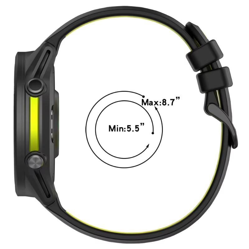 Bracelet en Silicone pour Garmin Forerunner 970 965 955 945 935, bicolore, officiel, respirant, confortable, accessoires