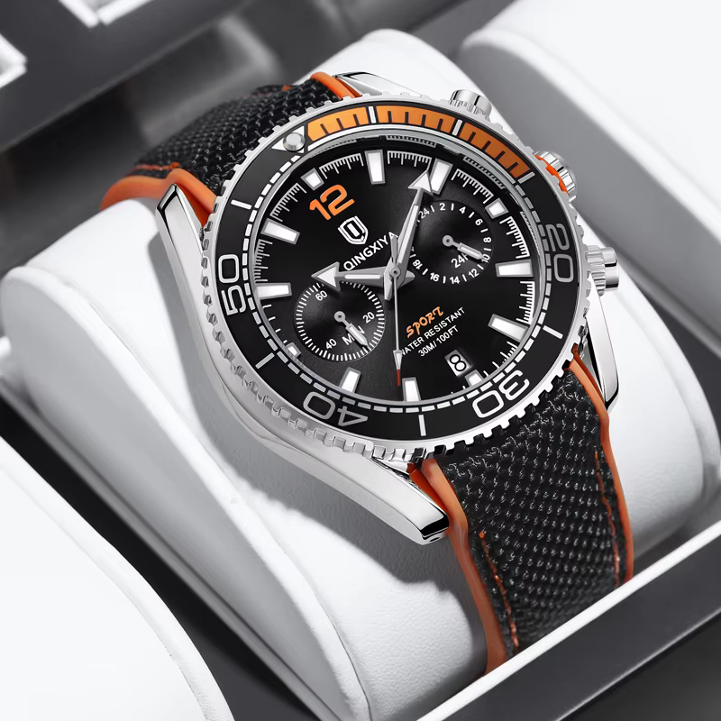 Montre chronographe de sport pour hommes