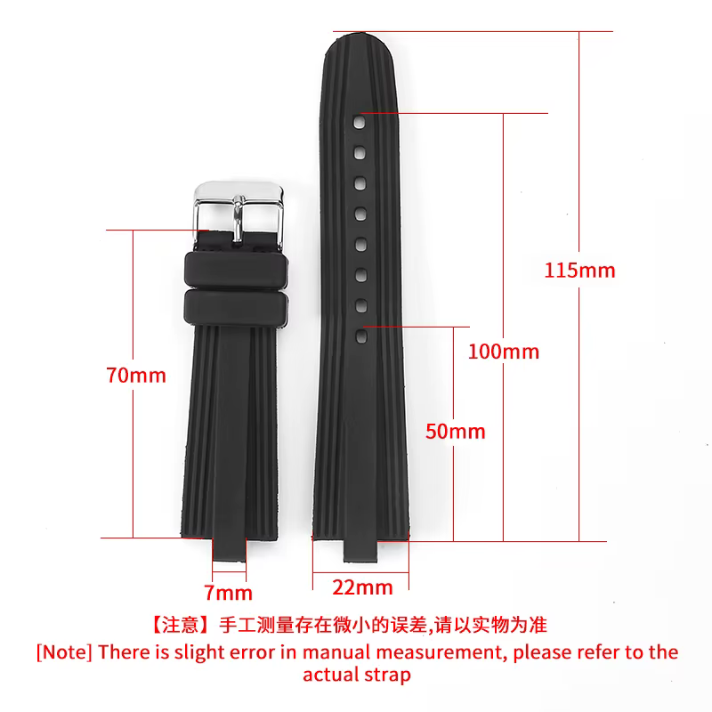 Bracelet de montre en silicone pour hommes et femmes