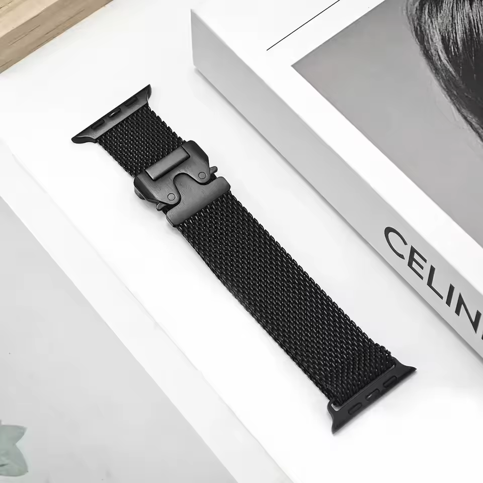 Bracelet à boucle milanaise en métal pour Apple Watch Ultra 2