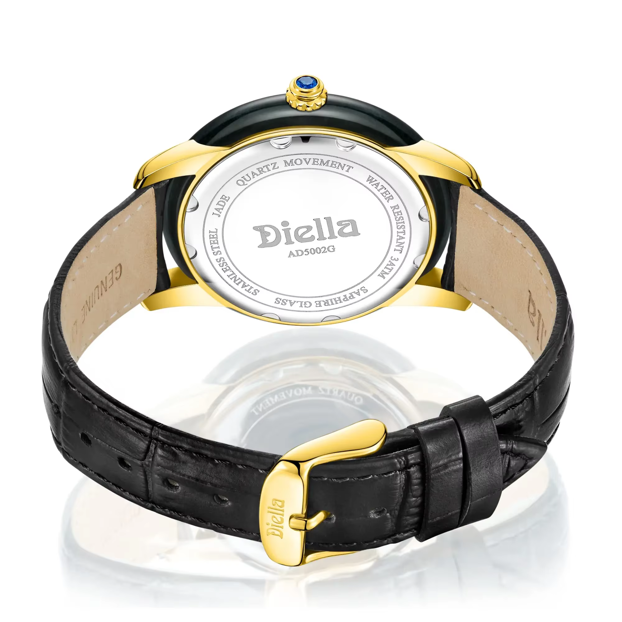 Diella Montres habillées de luxe pour hommes avec mouvement à quartz japonais Montres-bracelets classiques