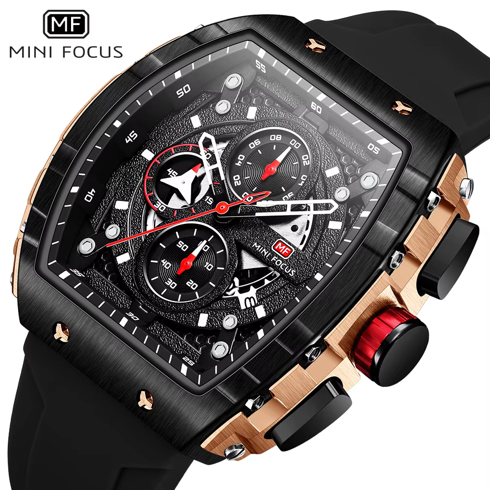 MINI FOCUS-Montre à Quartz pour Homme, Marque de Luxe, Chronographe, dehors