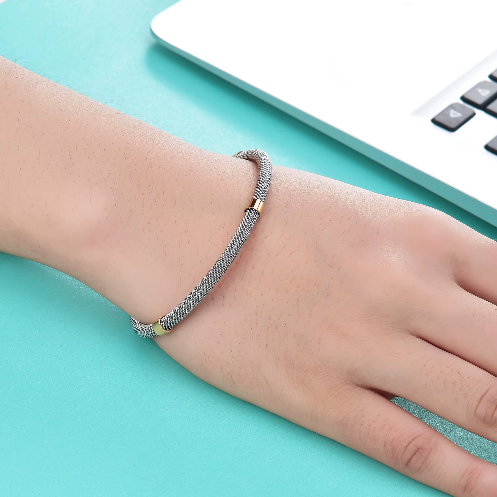 VQYSKO fil tressé Bracelet câble