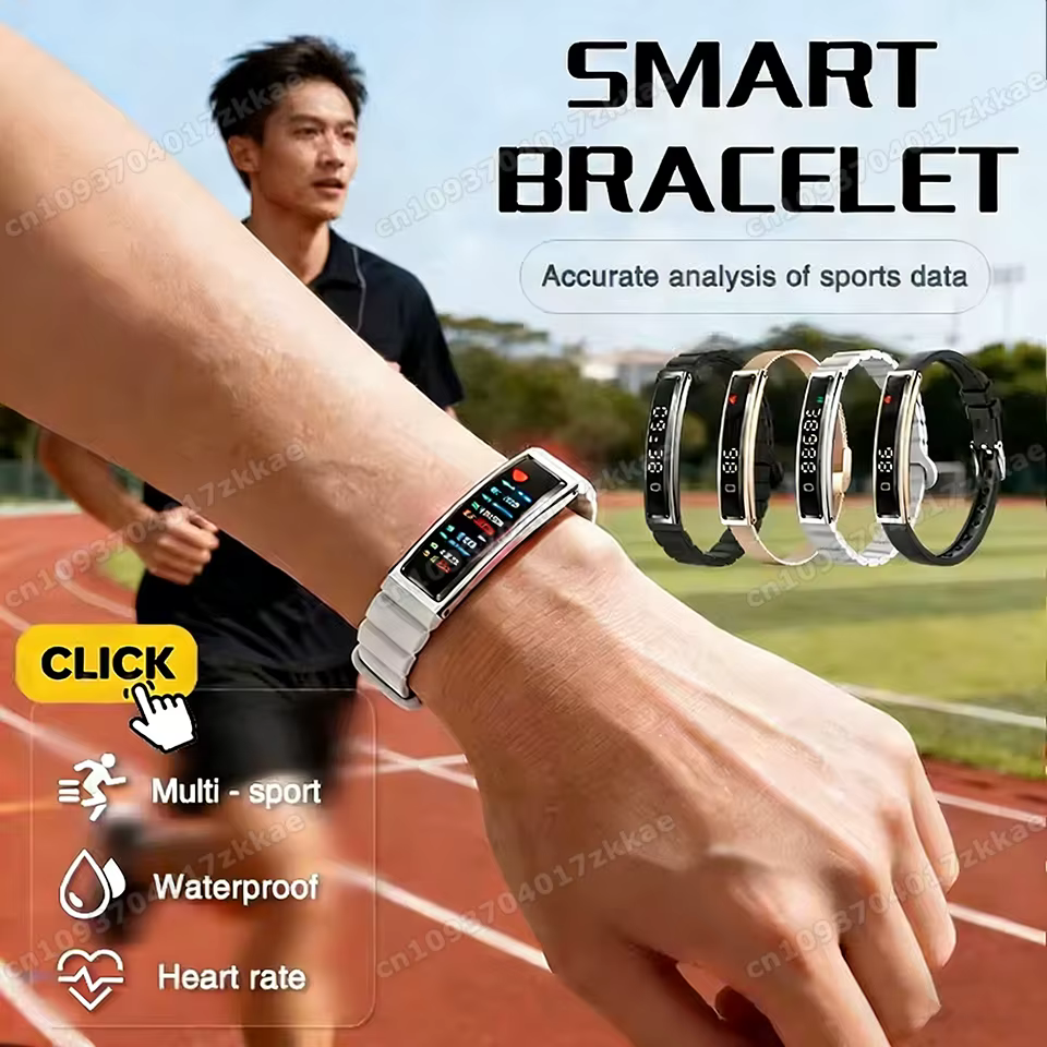 Nouvelle Montre Connectée 2026 Podomètre Bracelet Intelligent Santé Femme Contrôle Gestuel Étanche Moniteur Fréquence Cardiaque Sommeil Bracelets Connectés