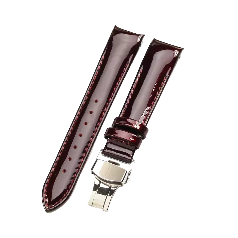Bracelet de montre en cuir véritable pour femme