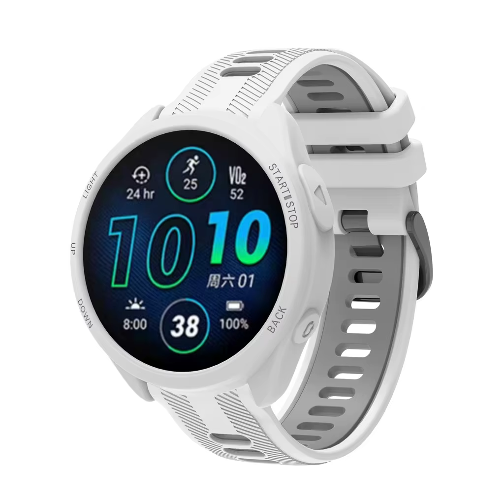 Soft Silicone Cover Case Screen Protector For Garmin Forerunner 965 Watch