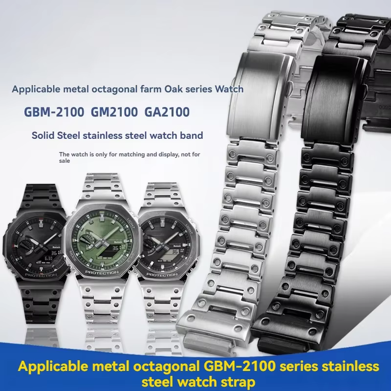 Bracelet de montre en acier inoxydable GBM-2100/GM2100/GA 2100