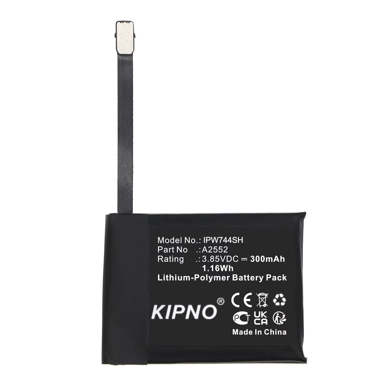 Batterie de montre intelligente 290mAh pour Apple Watch SE 44mm A2180