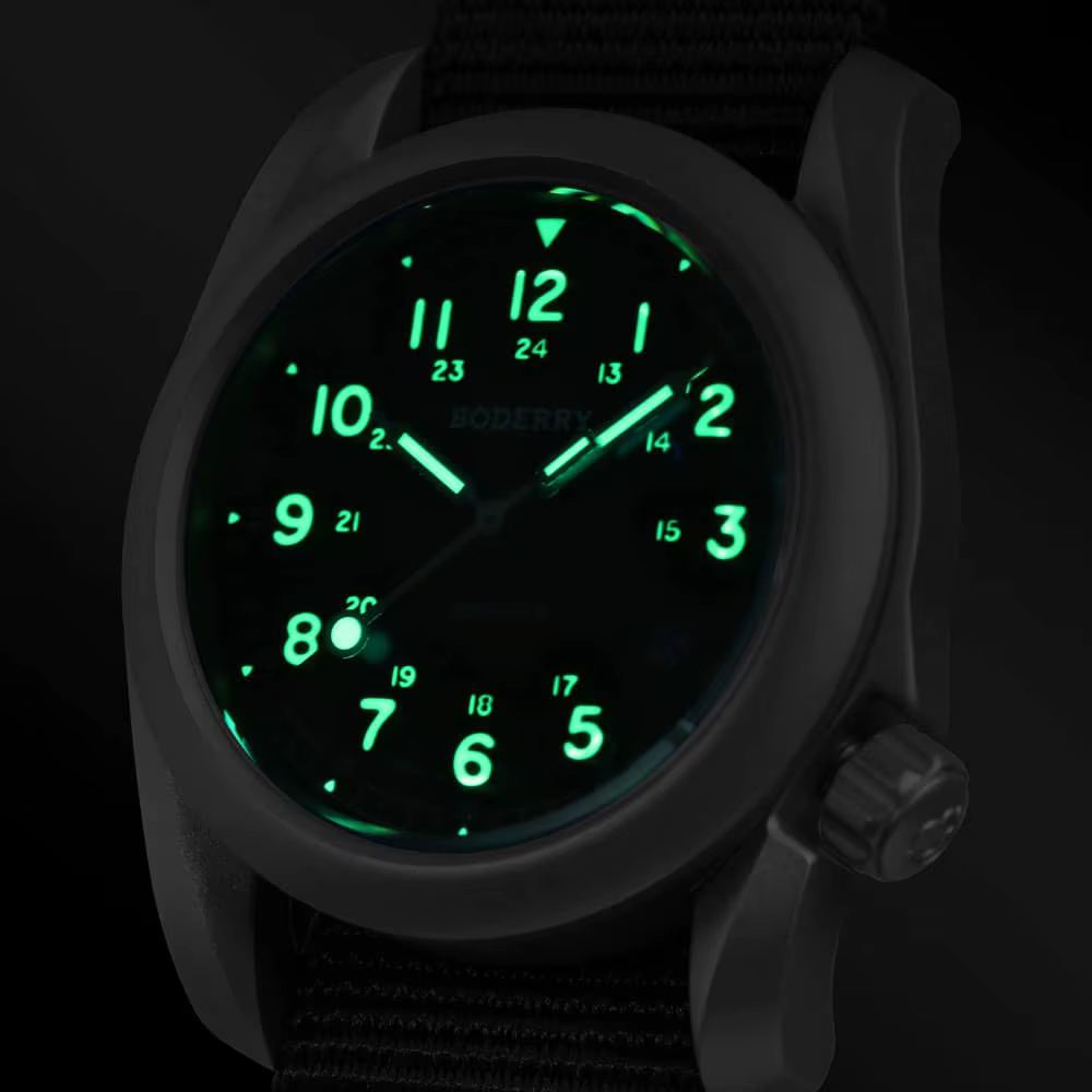 BODERRY montres de terrain pour hommes titane automatique pour Seiko montre-bracelet de plongée de marque supérieure