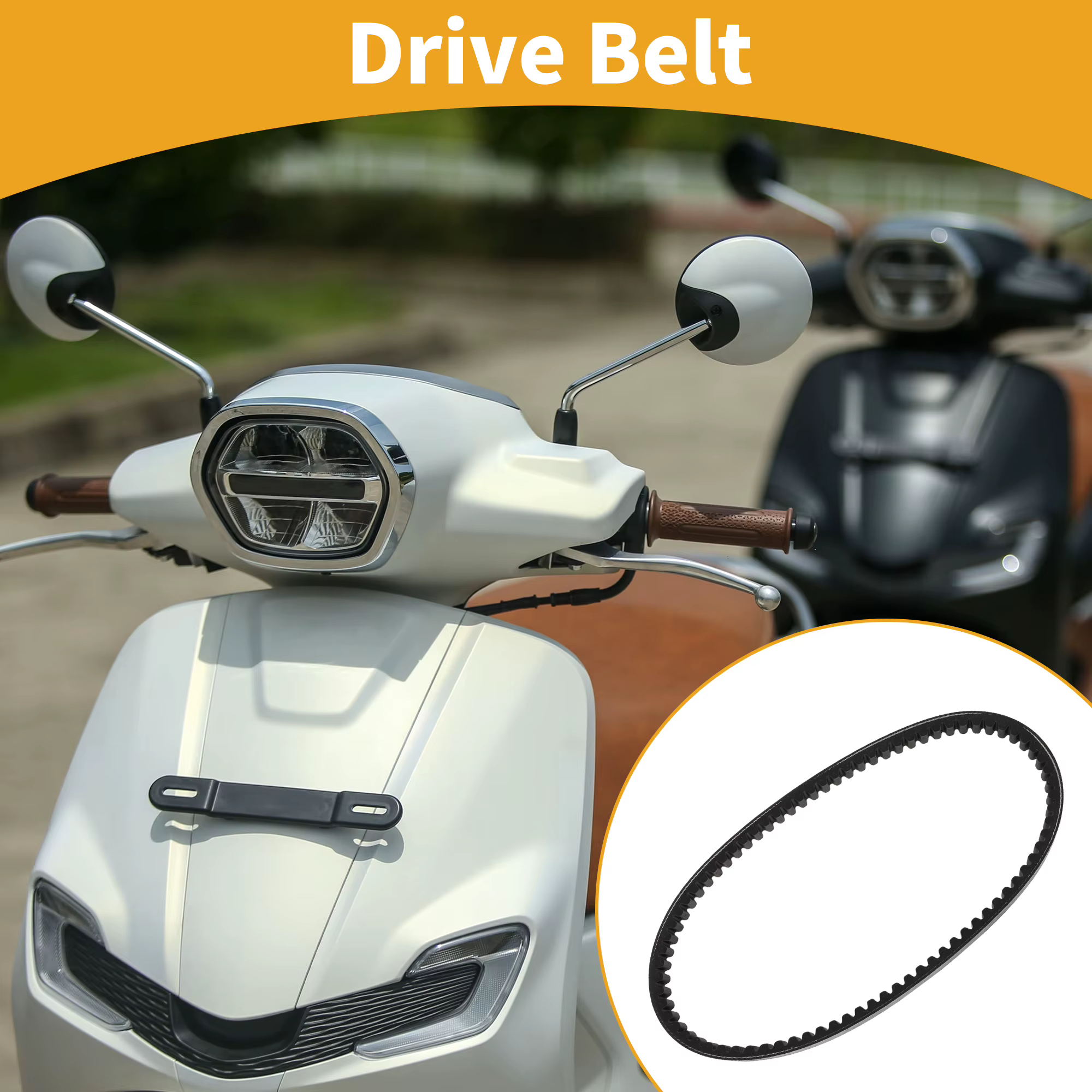 Courroie d'entraînement Motoforti pour moto, V-Belt pour Aprilia 125, Leonardo St 2003-2004