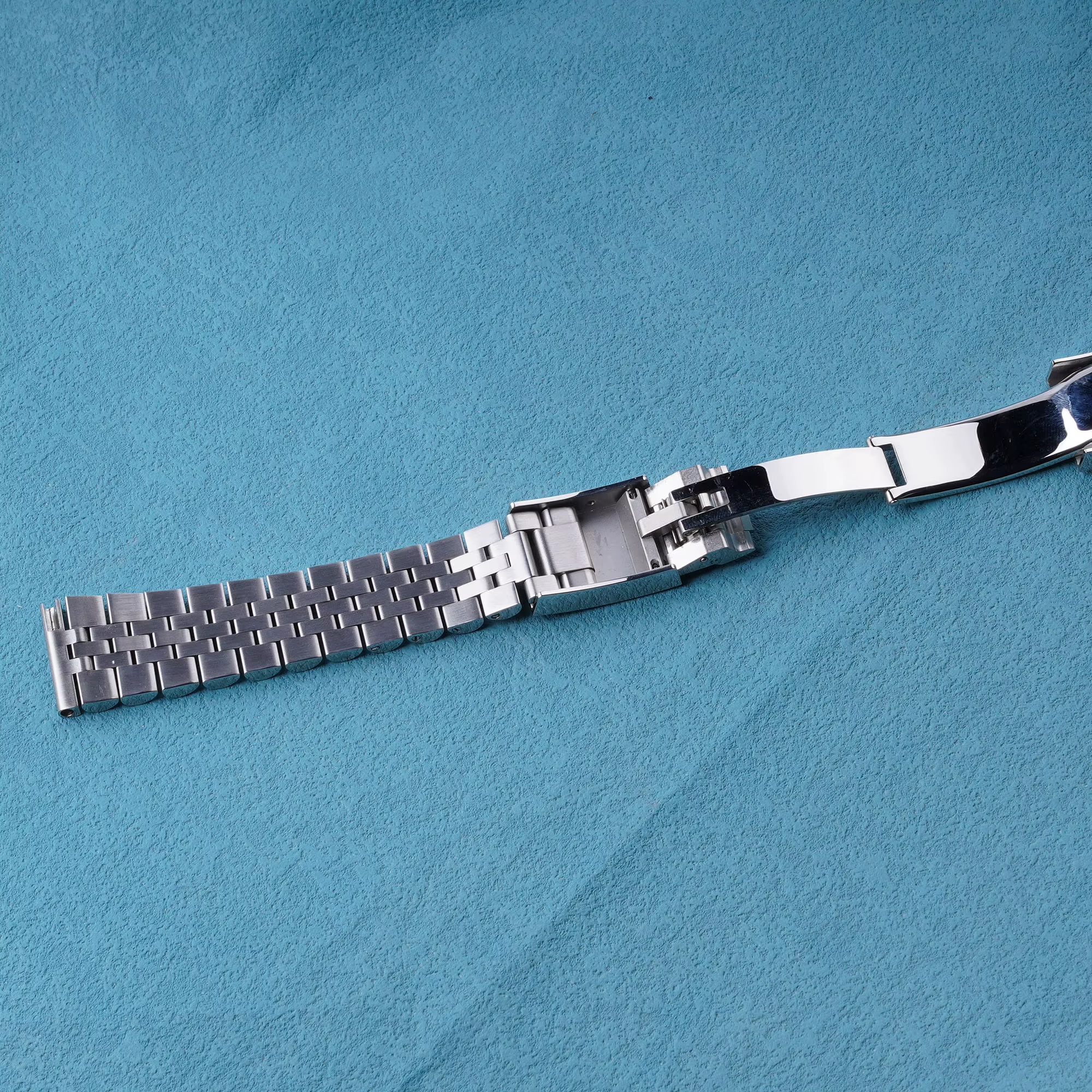 Bracelet de montre de remplacement en acier inoxydable argenté 20 mm 22 mm
