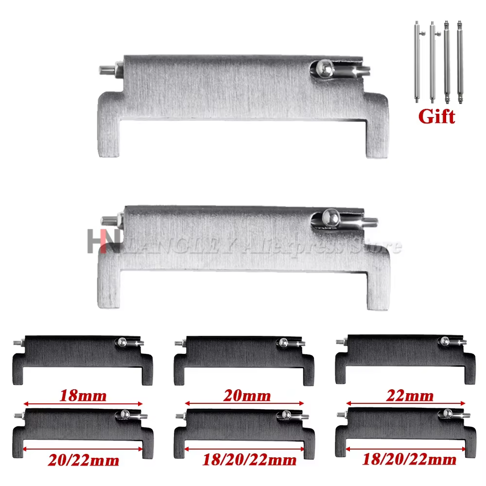 1 paire d'adaptateur de bracelet de montre 18mm à 20mm 22mm