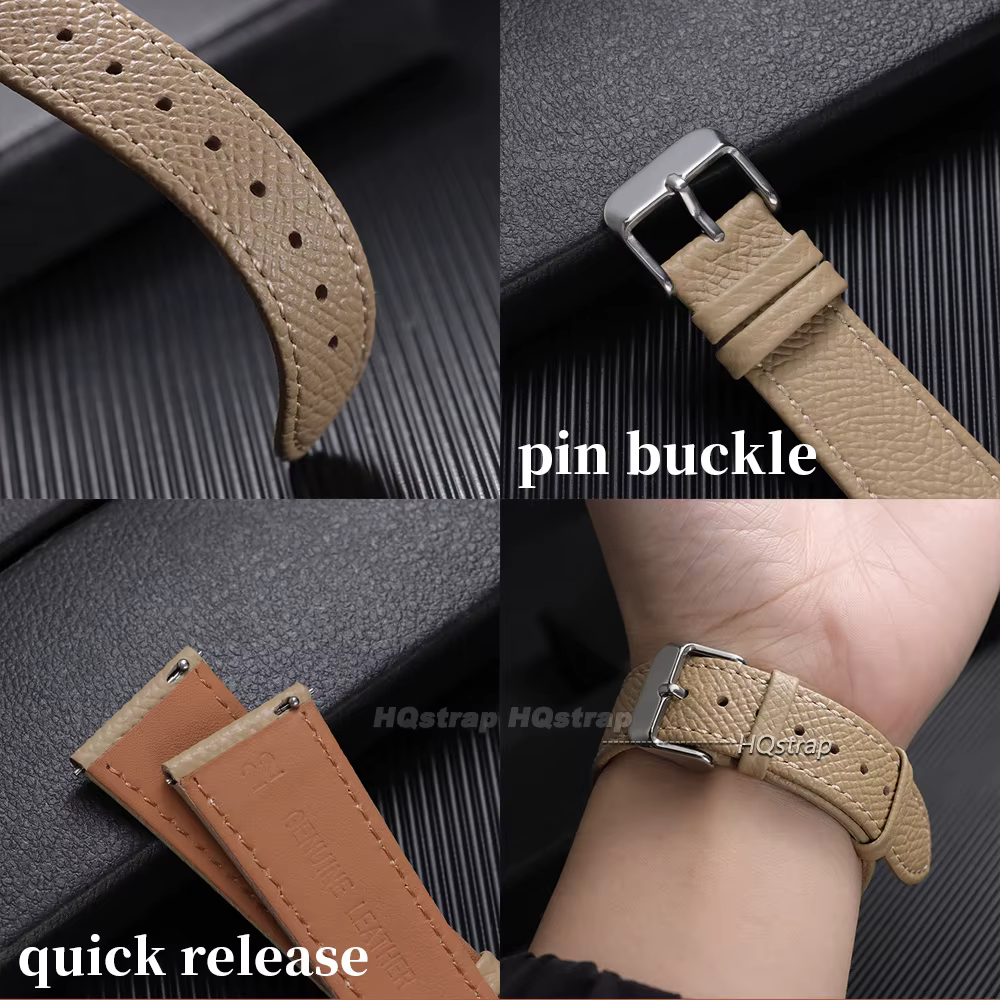Bracelets de montre universels en cuir de veau vintage à dégagement rapide 16mm 18mm 19mm 20mm 21mm 22mm pour hommes et femmes